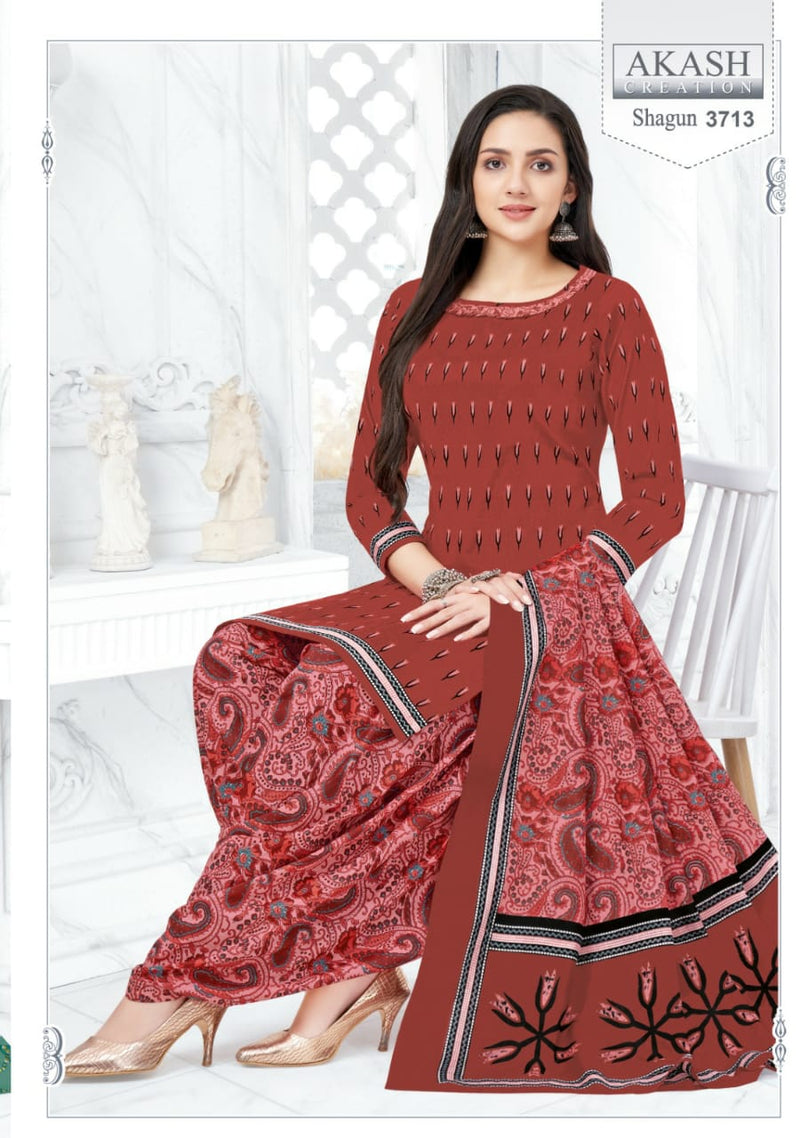 Akash Creation Shagun Vol 37 Cotton Regular Wear Salwar Suits