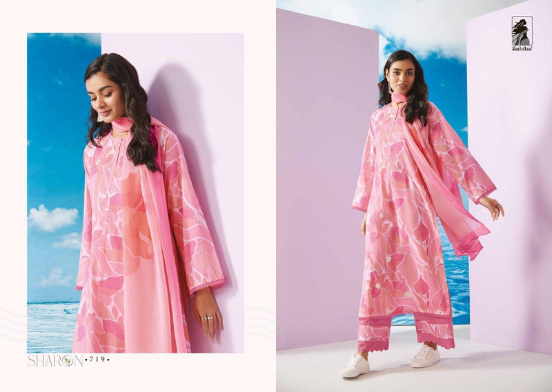 Sahiba Sharon Cotton Lawn Digital Print With Fancy Embroidery Salwar SuitS