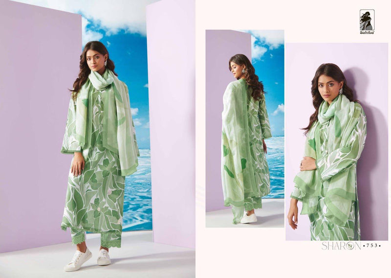 Sahiba Sharon Cotton Lawn Digital Print With Fancy Embroidery Salwar SuitS