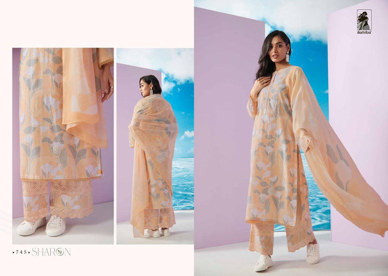 Sahiba Sharon Cotton Lawn Digital Print With Fancy Embroidery Salwar SuitS