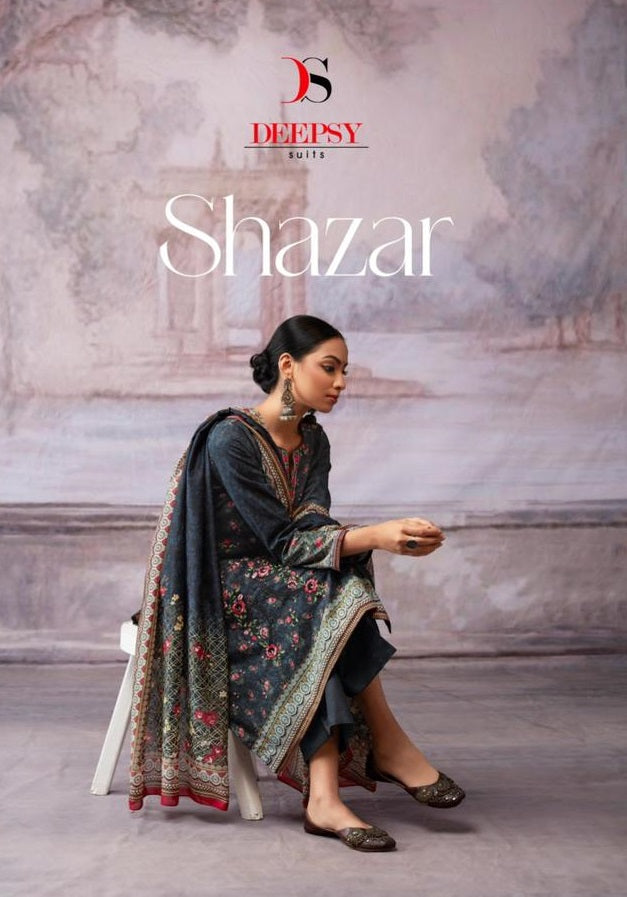 Deepsy Suits Shazar Cotton With Embroidery Fancy Salwar Suit