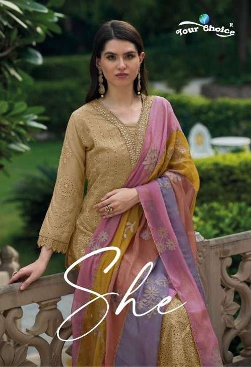 Your Choice She Organza Designer Salwar Suits Pret Collection