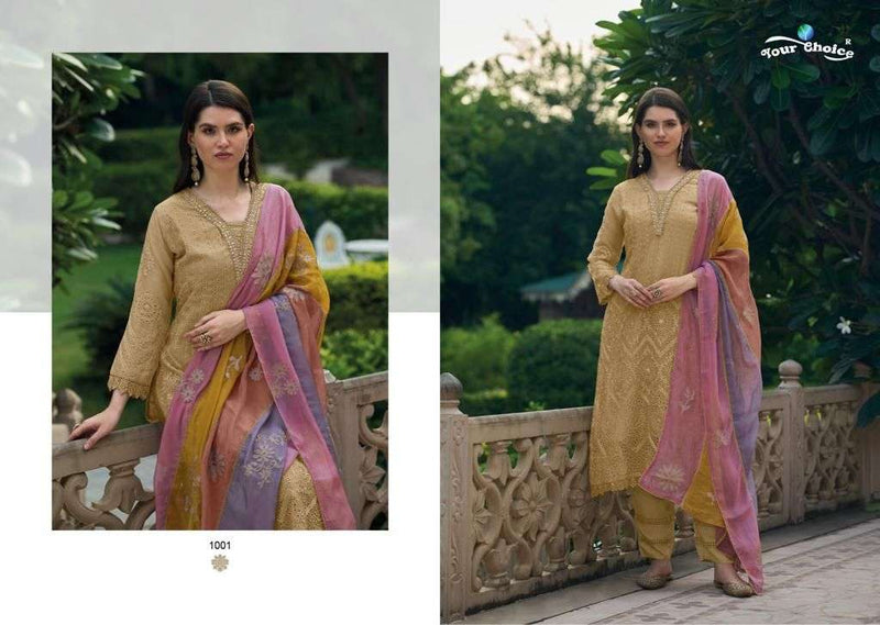 Your Choice She Organza Designer Salwar Suits Pret Collection