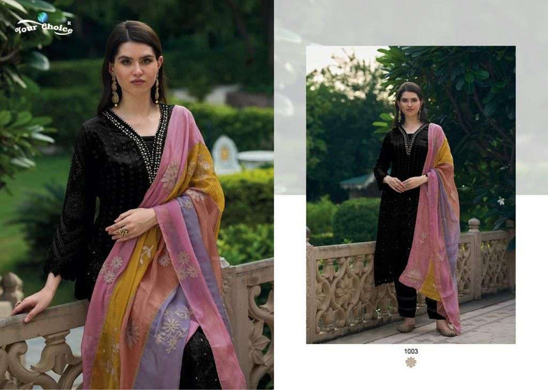 Your Choice She Organza Designer Salwar Suits Pret Collection