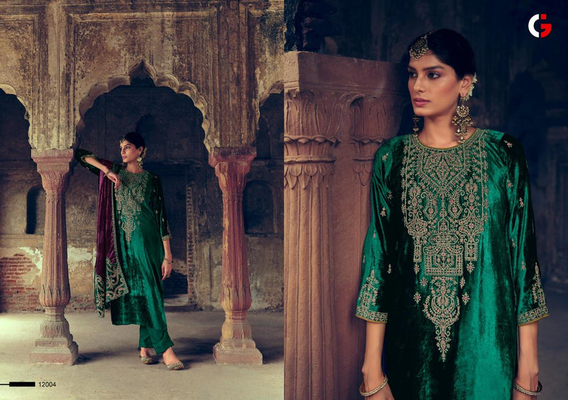 Deepsy Suits Gull Jee Shehnaaz Velvet With Embroidery Work Designer Suits