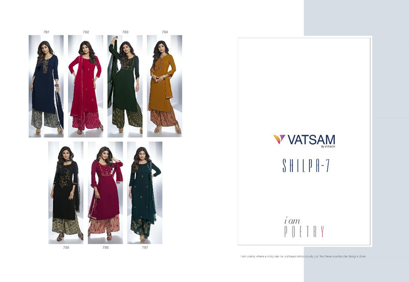 Vatsam Shilpa Vol 7 Rayon With Embroidery Work Party Wear Suits