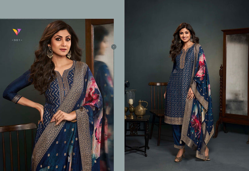 Vatsam Shilpa Vol 9 Jacquard Embroidery Work Designer Suit Collection