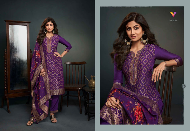 Vatsam Shilpa Vol 9 Jacquard Embroidery Work Designer Suit Collection