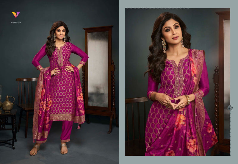 Vatsam Shilpa Vol 9 Jacquard Embroidery Work Designer Suit Collection