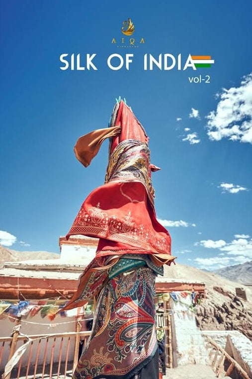 Aiqa Silk Of India Vol 2 Russian Silk Fancy Embroidery Designer Suits