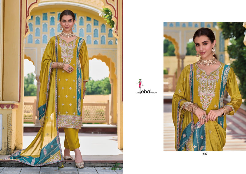 Eba Lifestyle Sophia Silk With Embroidery Work Designer Wear Pakistani Suits