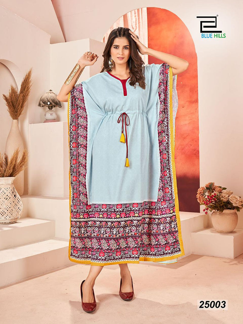 Blue Hills Stare Vol 25 Crepe Digital Printed Casual Wear Readymade Kurtis