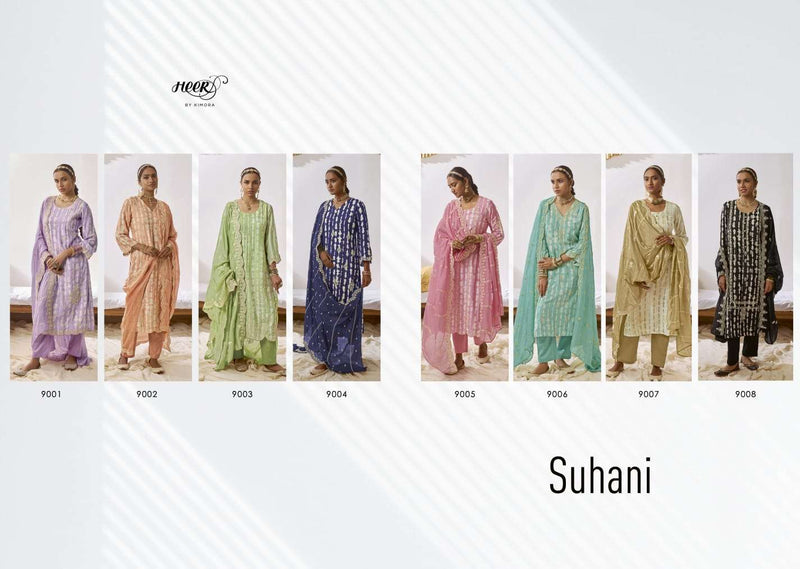 Heer Suhani Muslin Digital Prints With Embroidery Designer Fancy Suits