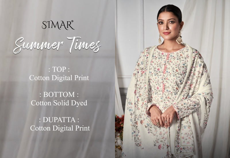 Simar Summer Times Cotton Fancy Digital Style Print Salwar Suits