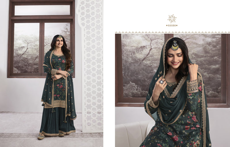 Vinay Fashion Swara Georgette Digital Print With Embroidery Suits Designer