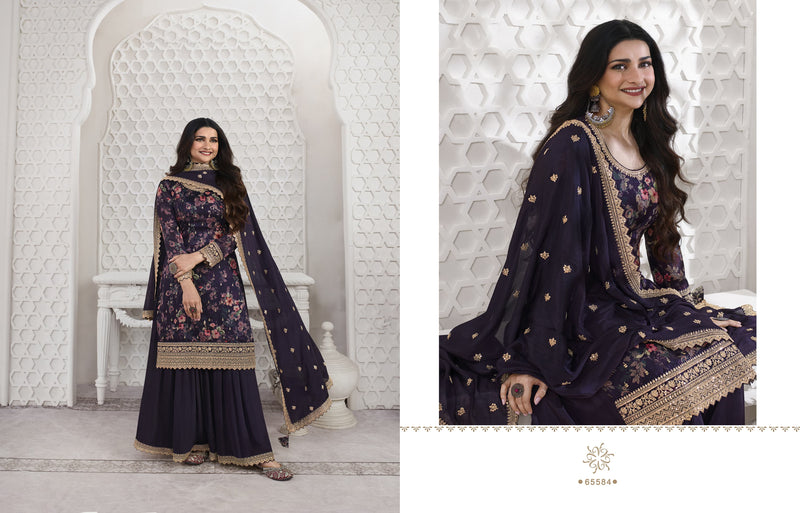 Vinay Fashion Swara Georgette Digital Print With Embroidery Suits Designer