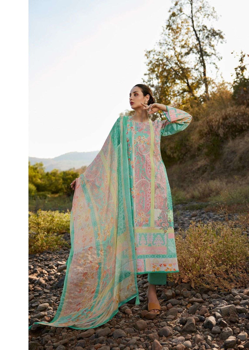 Sadhana Fashion Raazia Lawn Cotton With ancy Work With Digital Print Salwar Kameez