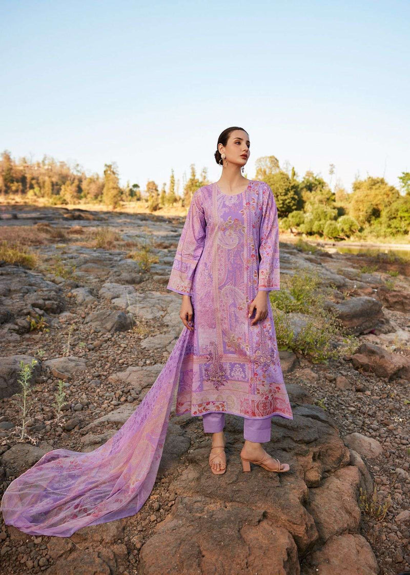 Sadhana Fashion Raazia Lawn Cotton With ancy Work With Digital Print Salwar Kameez
