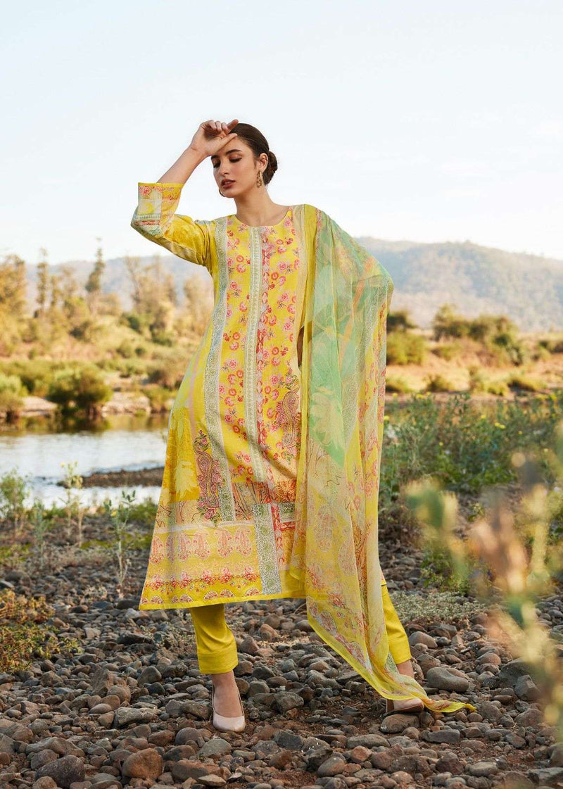 Sadhana Fashion Raazia Lawn Cotton With ancy Work With Digital Print Salwar Kameez