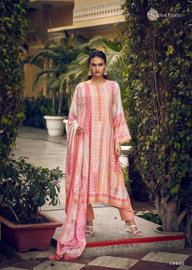 Sadhana Fashion Ryssa Muslin Silk Digital Print With Heavy Fancy Work Salwar Suit