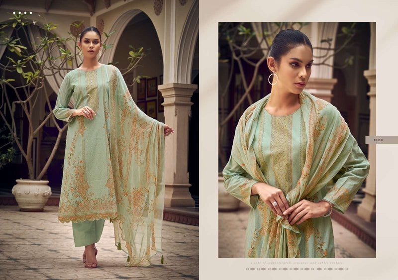 Sadhana Fashion Zaira  Lawn Cotton With Fancy Work With Digital Printed Salwar Kameez
