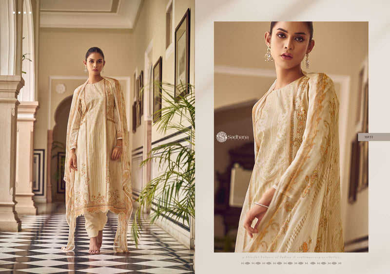 Sadhana Fashion Zaira  Lawn Cotton With Fancy Work With Digital Printed Salwar Kameez