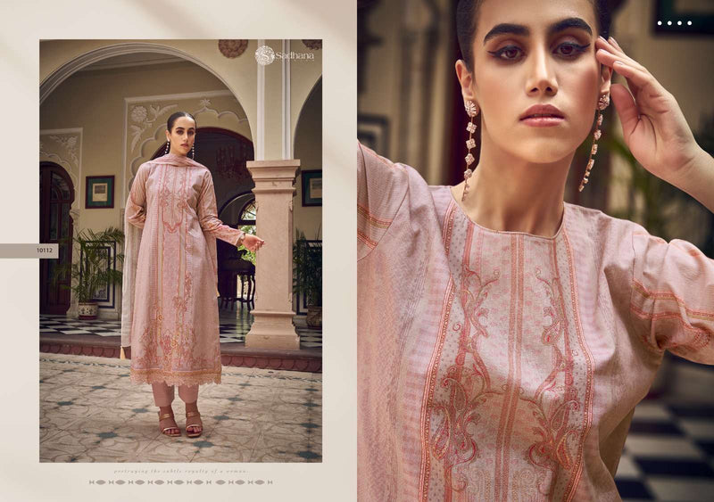 Sadhana Fashion Zaira  Lawn Cotton With Fancy Work With Digital Printed Salwar Kameez