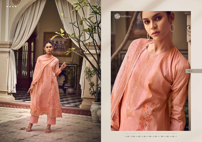 Sadhana Fashion Zaira  Lawn Cotton With Fancy Work With Digital Printed Salwar Kameez