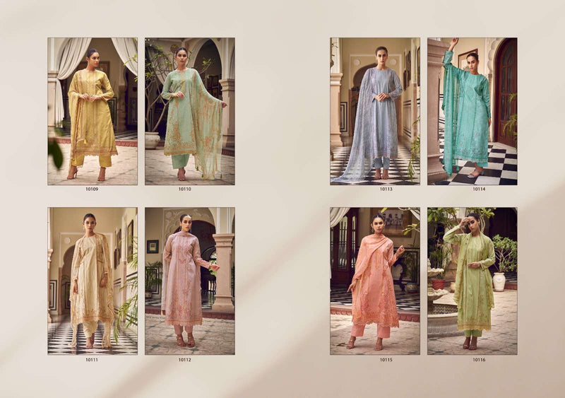 Sadhana Fashion Zaira  Lawn Cotton With Fancy Work With Digital Printed Salwar Kameez