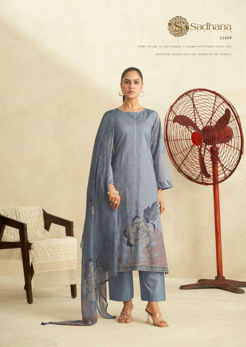 Sadhna Fashion Zinat Pure Lawn Cotton Handwork Salwar Kameez