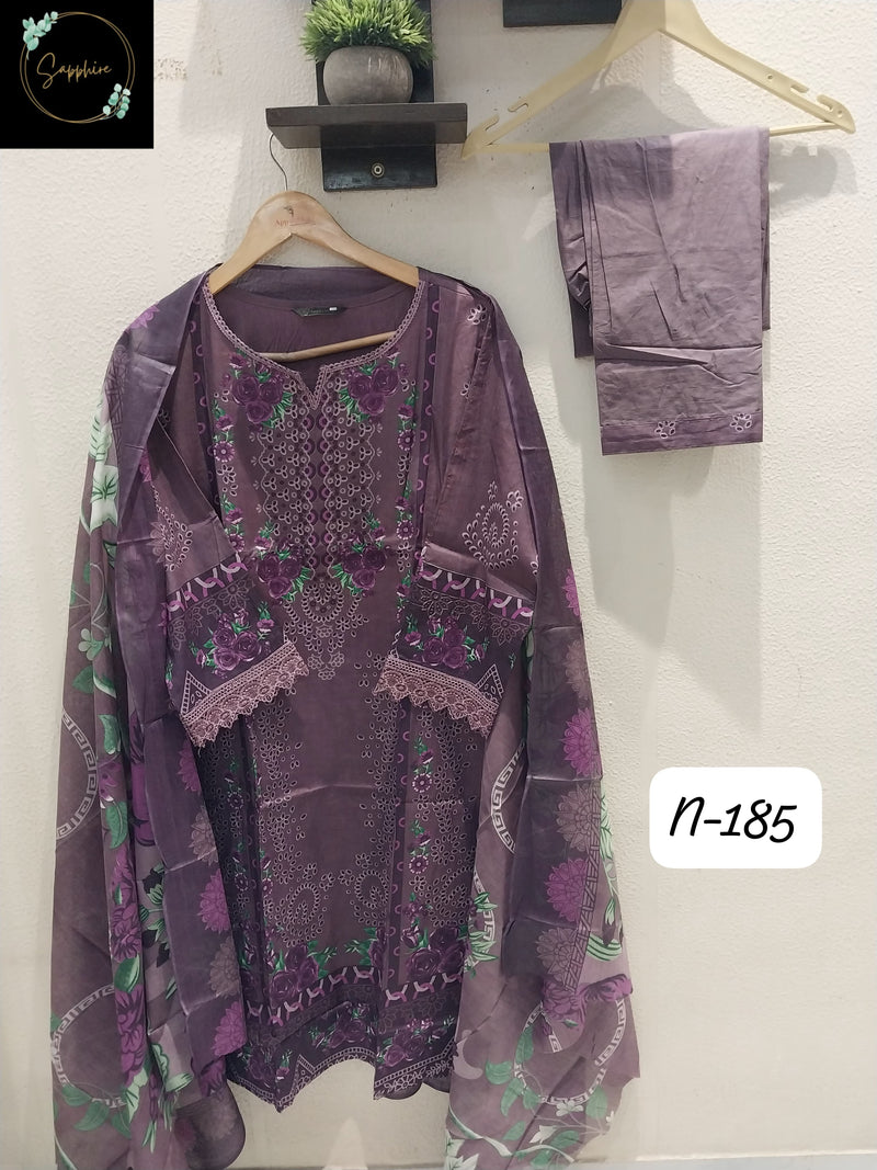 Sapphire Agha Noorain 185 Pure Lawn Cotton Printed Pret Kurti