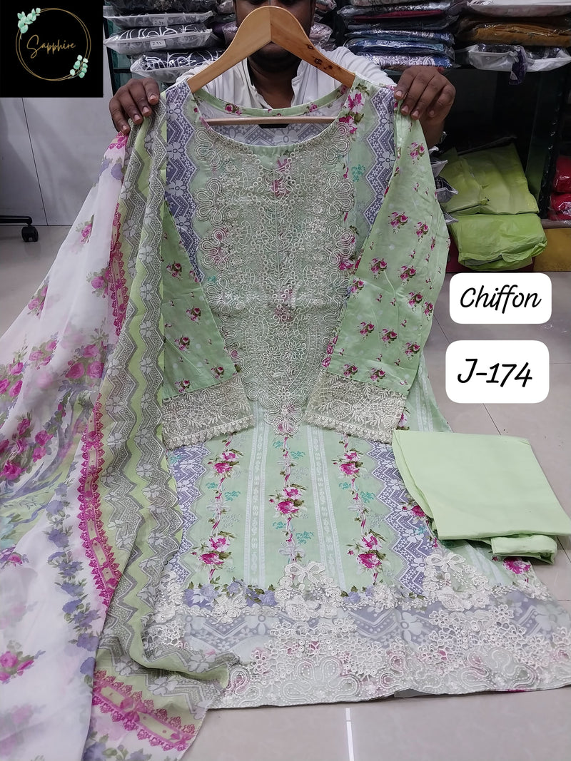 Sapphire Jazmin Vol 174 Lawn Cotton Embroidered Pakistani Pret