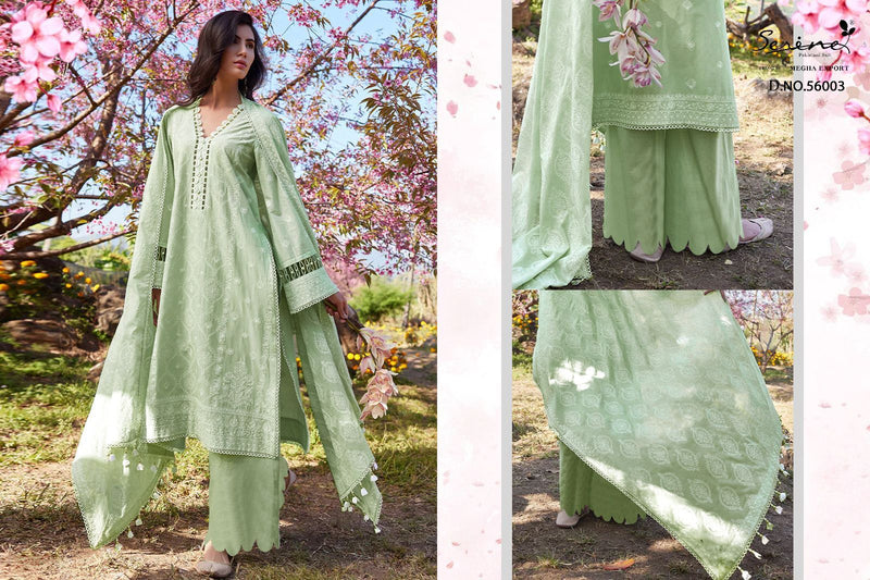 Serine Lawnkari Lawn Cotton Boring Embroidery Work Salwar Suit