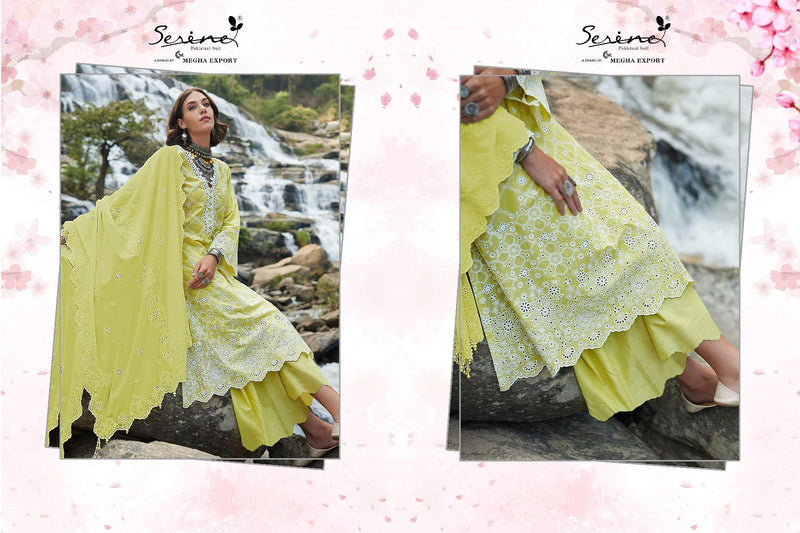 Serine Lawnkari Lawn Cotton Boring Embroidery Work Salwar Suit