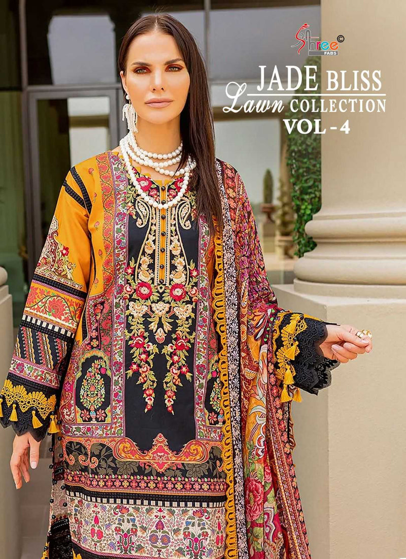 Shree Fabs Jade Bliss Lawn Collection Vol 4 Cotton Print Patch Work Salwar Suit