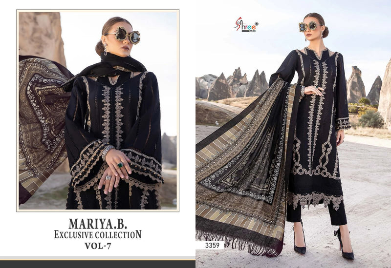 Shree Fabs Mariab Exclusive Collection Vol 7 Pure Rayon Cotton Self Embroidered Salwar Suit