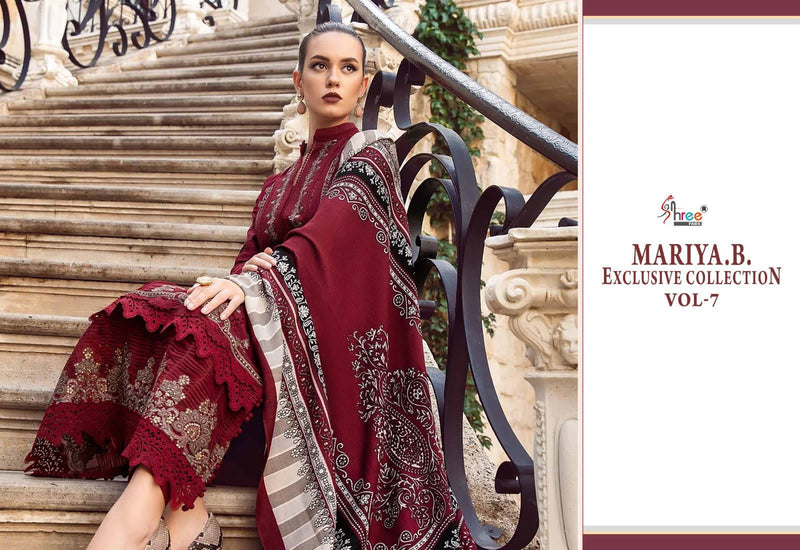 Shree Fabs Mariab Exclusive Collection Vol 7 Pure Rayon Cotton Self Embroidered Salwar Suit