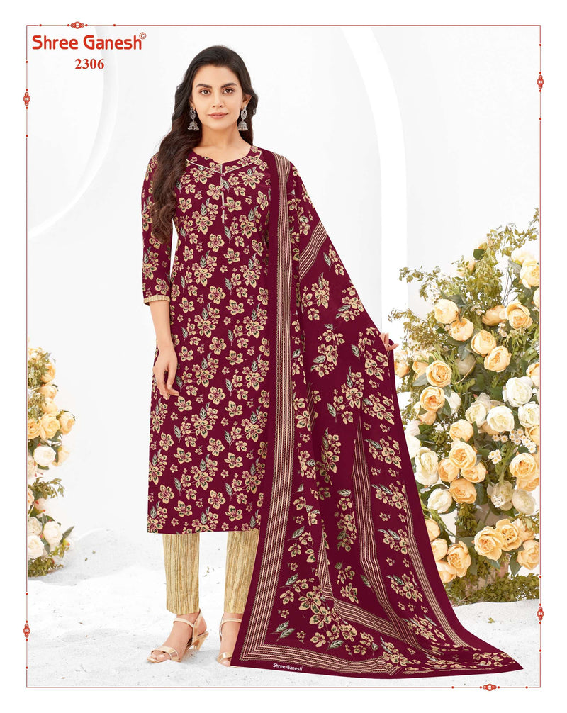 Shree Ganesh Samaiyra Vol 13 Cotton Designer Fancy Salwar Kameez