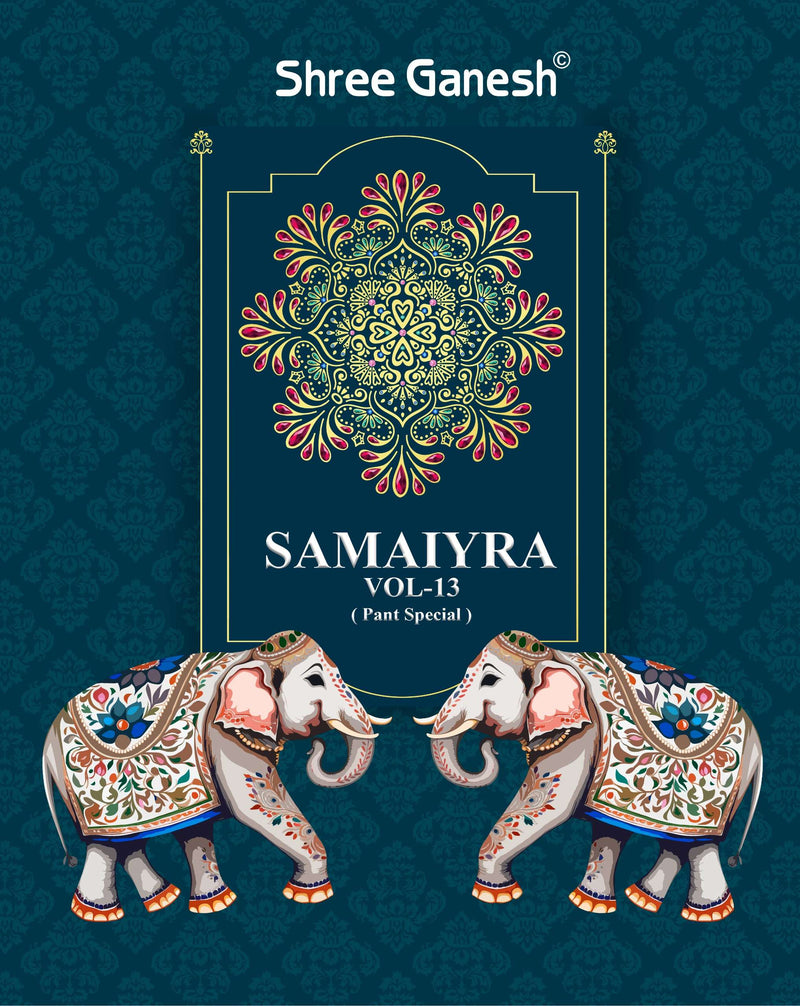 Shree Ganesh Samaiyra Vol 13 Cotton Designer Fancy Salwar Kameez