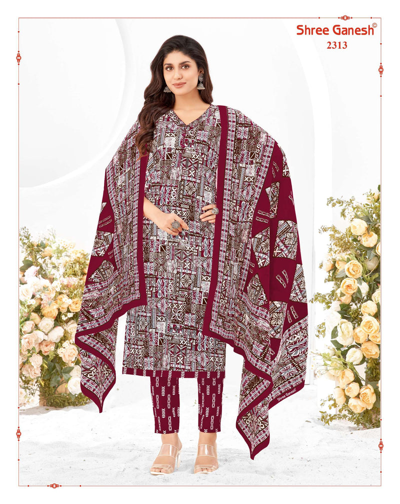 Shree Ganesh Samaiyra Vol 13 Cotton Designer Fancy Salwar Kameez