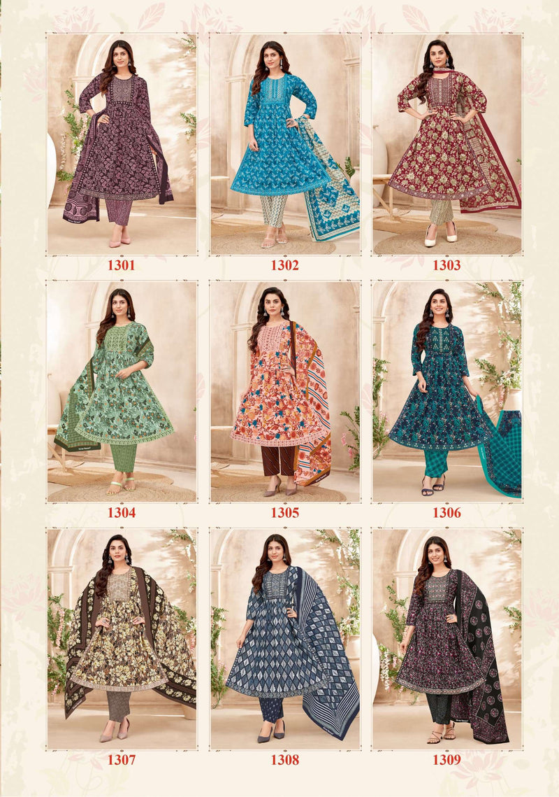 Shree Ganesh Zaara Vol 3 Cotton Naira Cut With Sequence Embroidery Fancy Designer Combo Set Of Kurti