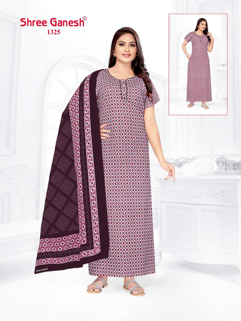 Shree Ganesh Kalki Vol 3 Cotton Printed Night Wear Suit