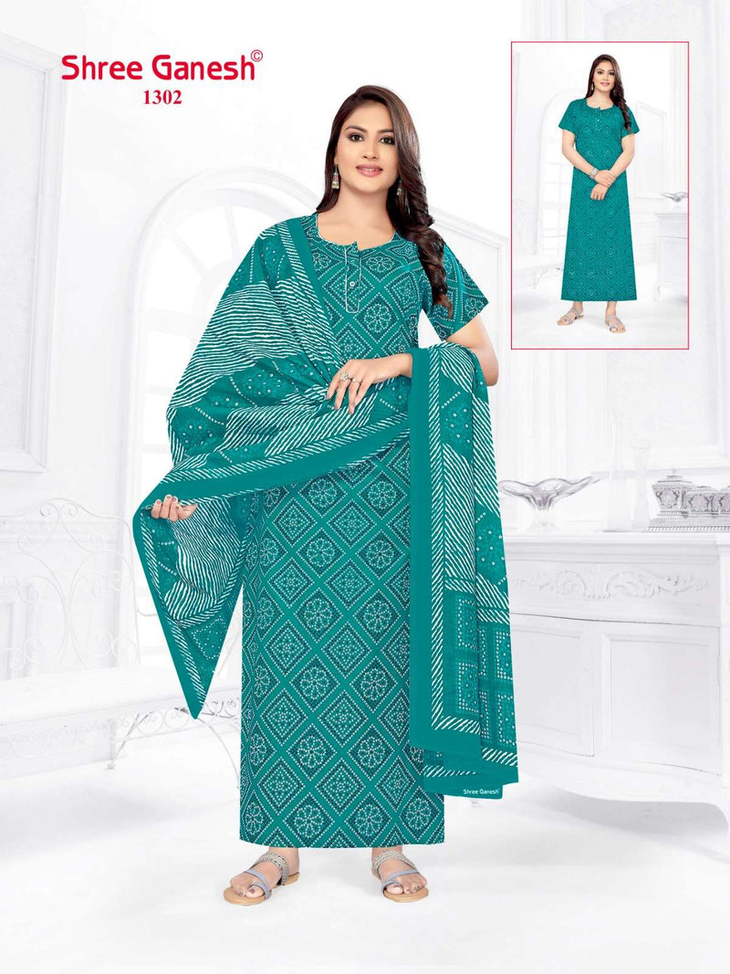 Shree Ganesh Kalki Vol 3 Cotton Printed Night Wear Suit