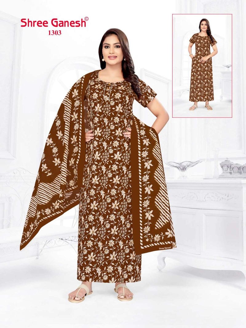 Shree Ganesh Kalki Vol 3 Cotton Printed Night Wear Suit