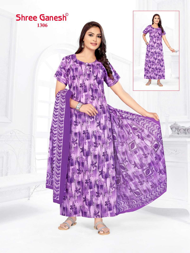 Shree Ganesh Kalki Vol 3 Cotton Printed Night Wear Suit