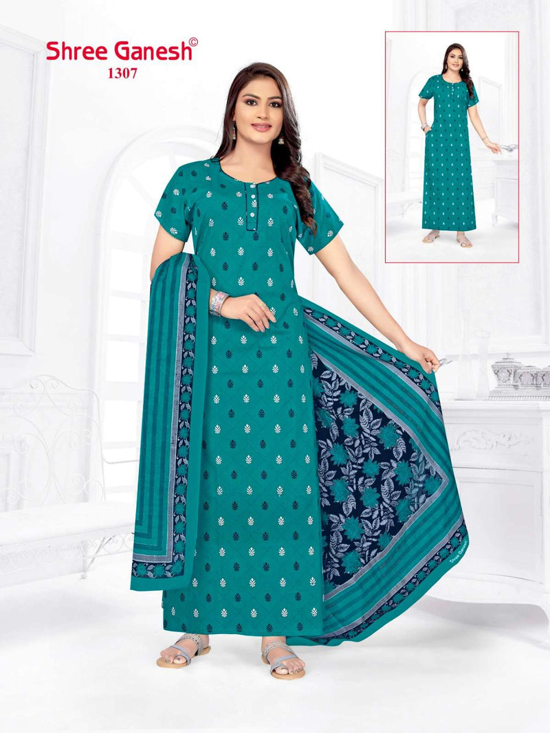 Shree Ganesh Kalki Vol 3 Cotton Printed Night Wear Suit