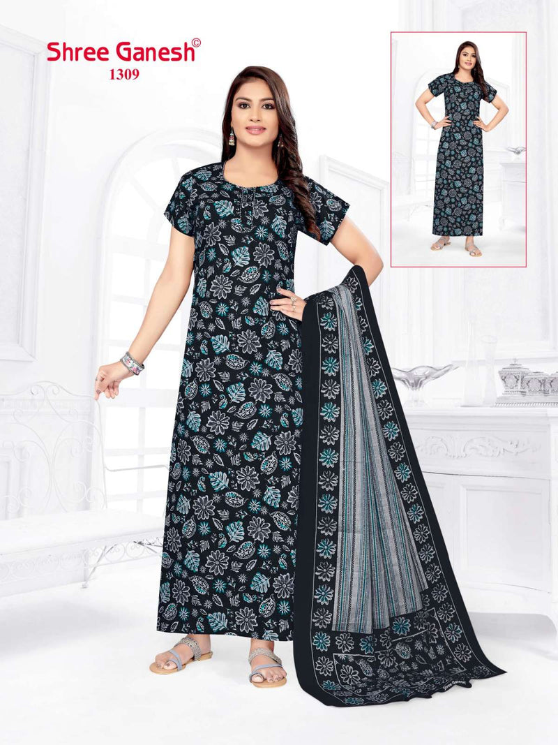 Shree Ganesh Kalki Vol 3 Cotton Printed Night Wear Suit