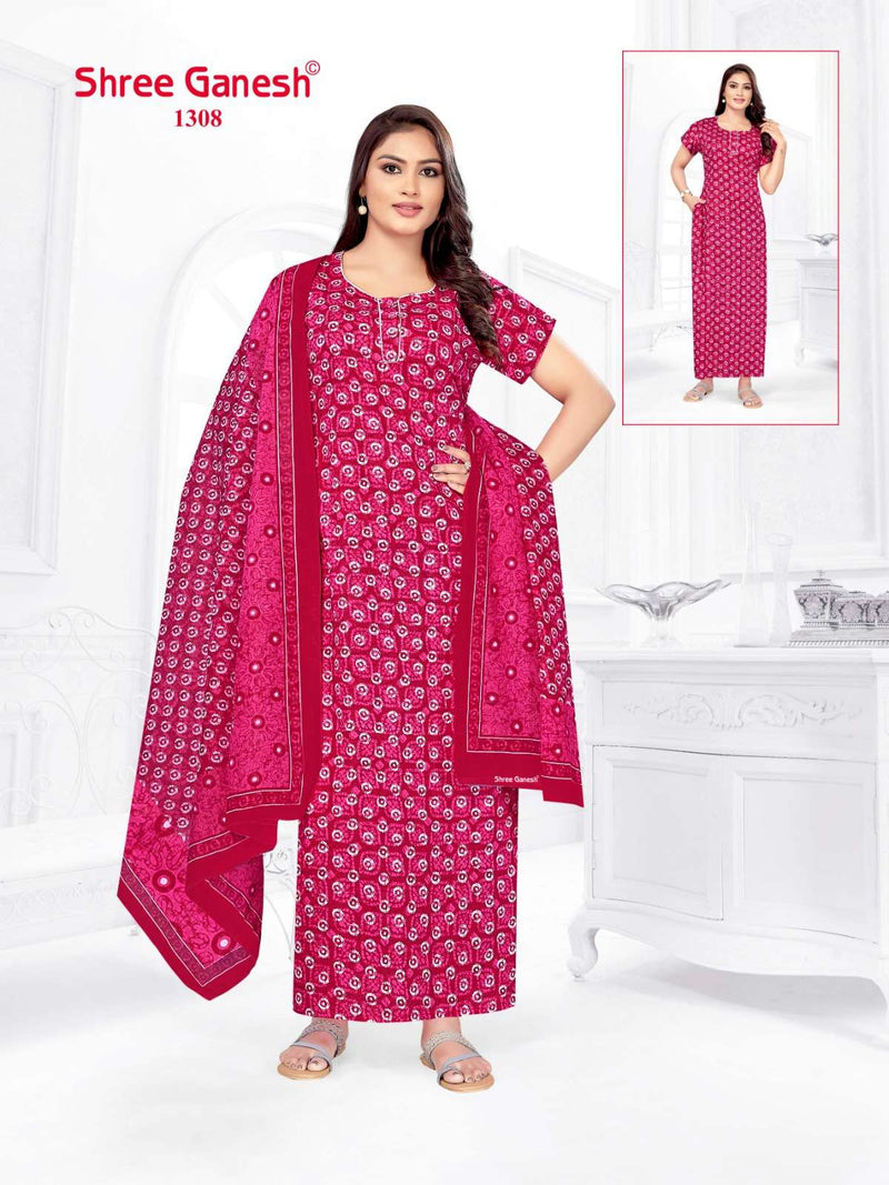 Shree Ganesh Kalki Vol 3 Cotton Printed Night Wear Suit