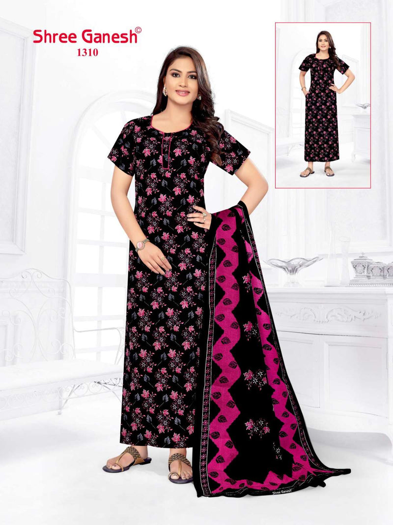 Shree Ganesh Kalki Vol 3 Cotton Printed Night Wear Suit