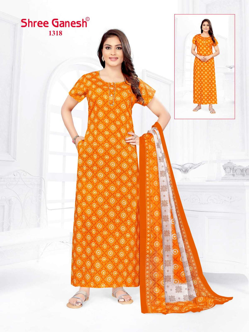 Shree Ganesh Kalki Vol 3 Cotton Printed Night Wear Suit